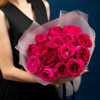 Роза розовая от 7 шт (60см)