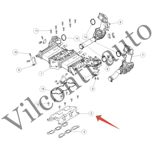 СОЕДИНИТЕЛЬНЫЙ КОЛЛЕКТОР TANK 500 1008041XEZ01 100% ОРИГИНАЛ