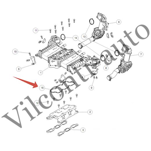 ПРОКЛАДКА ТРУБКИ EGR TANK 500 1008101XEZ01 100% ОРИГИНАЛ