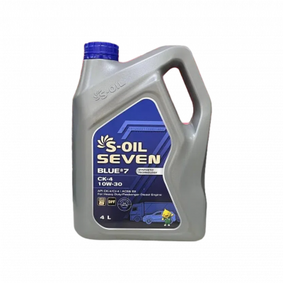S-OIL 7 BLUE #7 CK-4 10W-30, 4л