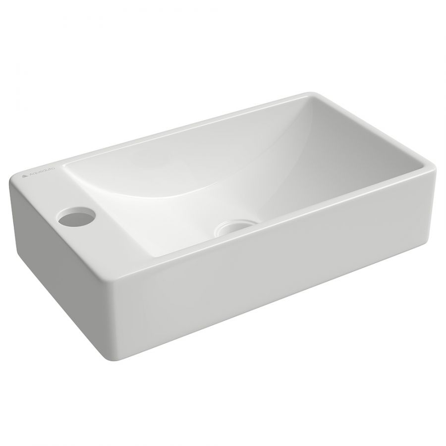 Aqueduto PEQUENO Раковина мини левая, белый глянцевый