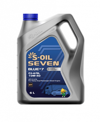 S-OIL 7 BLUE #7 CJ-4/SL 10W-40, 6л