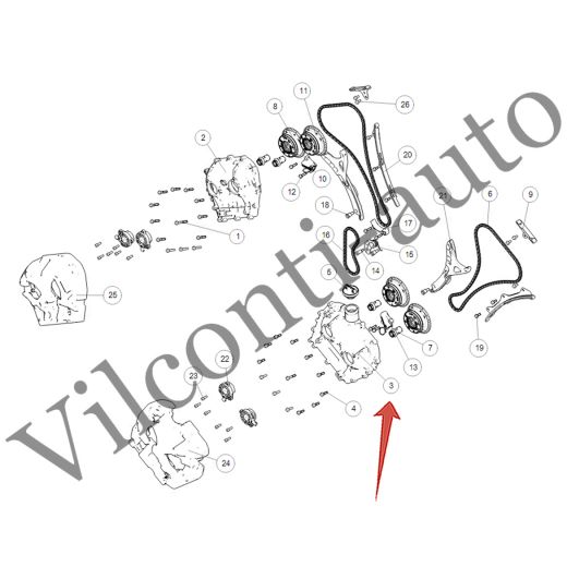 КРЫШКА ЛЕВОЙ ЦЕПИ ГРМ ВЕРХНЯЯ TANK 500 1021023XEZ01 100% ОРИГИНАЛ