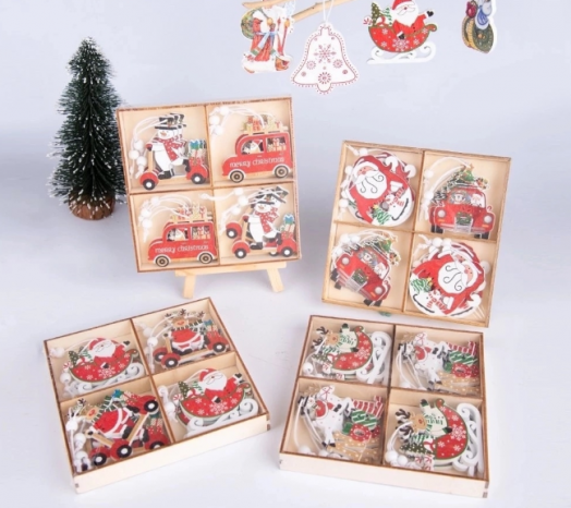 Деревянные подвески 51513, 12 штук