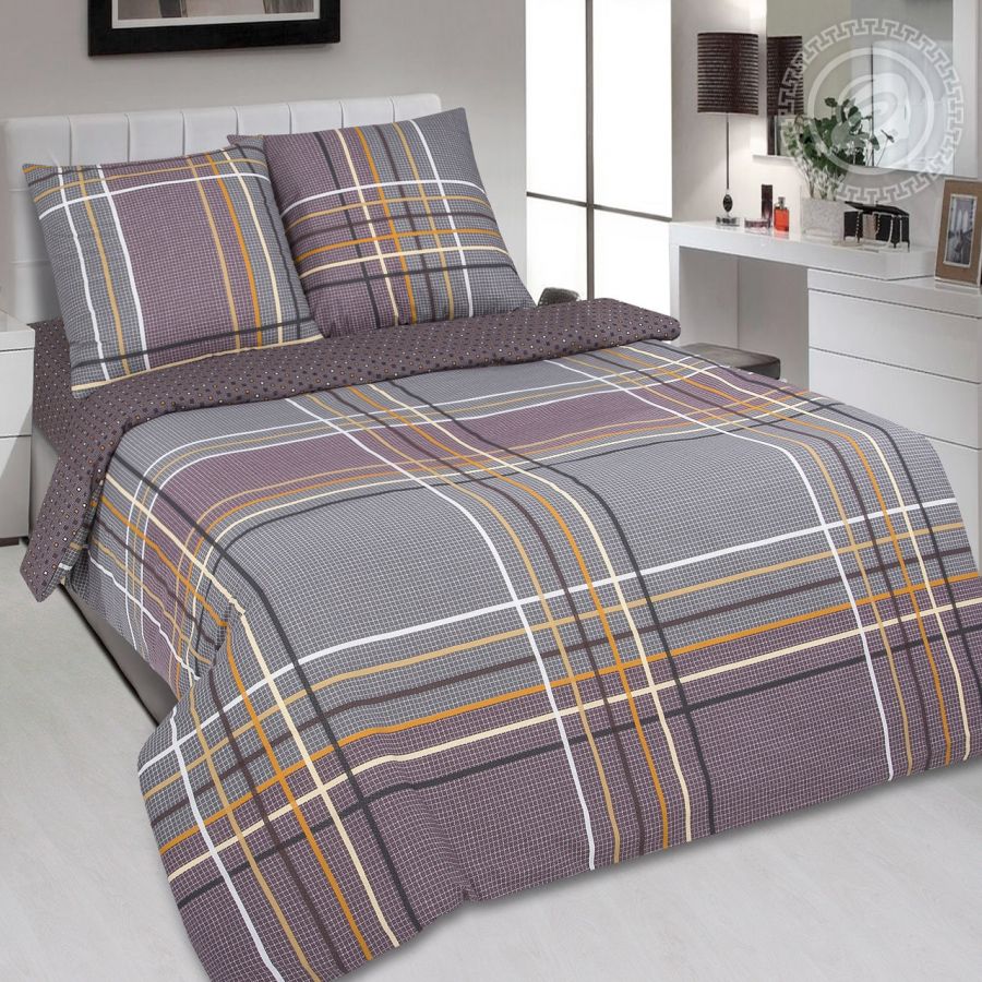 «Джентльмен» (DE LUXE) постельное белье Поплин 1.5 спальный