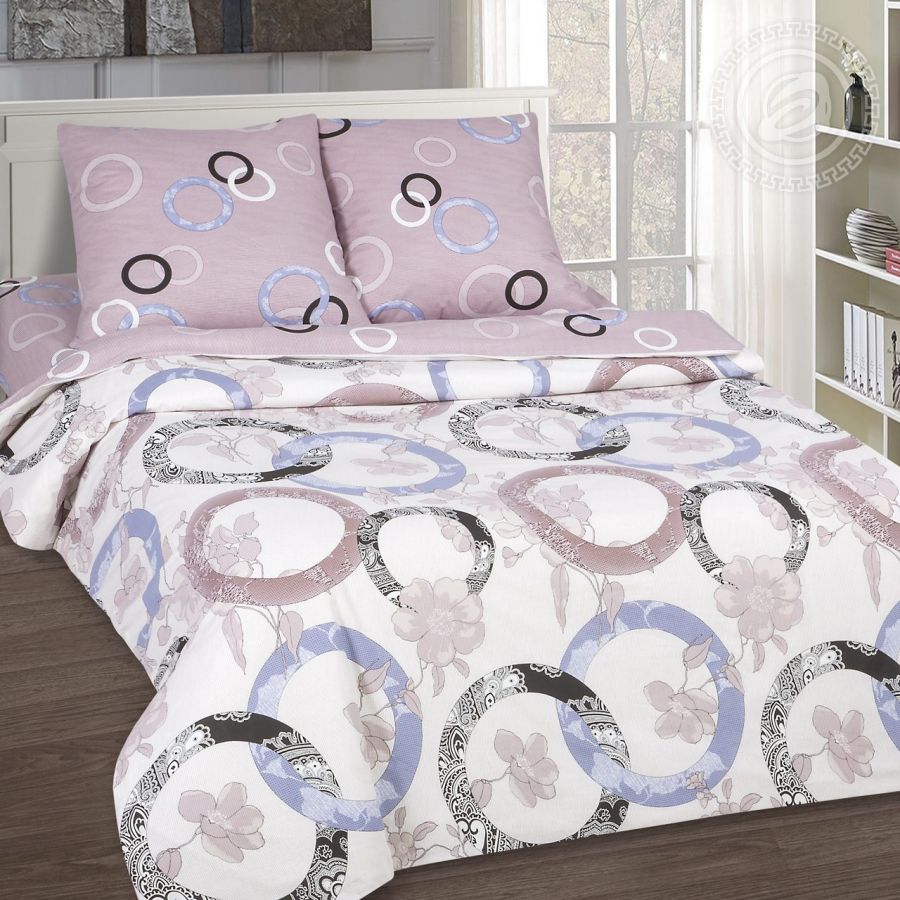 «Мелодия» (DE LUXE) постельное белье Поплин Семейный