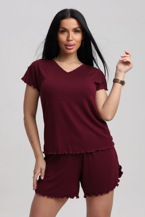 Пижама 375708 [бордовый]