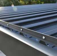 Пергола биоклиматическая Aquaviva Авангард, монтаж к стене (ручное управление ламелями)