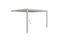 Пергола биоклиматическая Aquaviva Авангард, монтаж к стене (ручное управление ламелями)