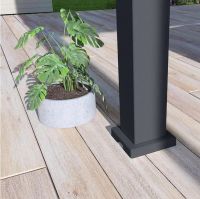 Пергола биоклиматическая Aquaviva Авангард, монтаж к стене (ручное управление ламелями)