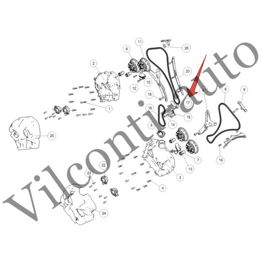 НАПРАВЛЯЮЩАЯ ЦЕПИ ПРИВОДА ГРМ НИЖНЯЯ TANK 500 1021470XEZ01 100% ОРИГИНАЛ