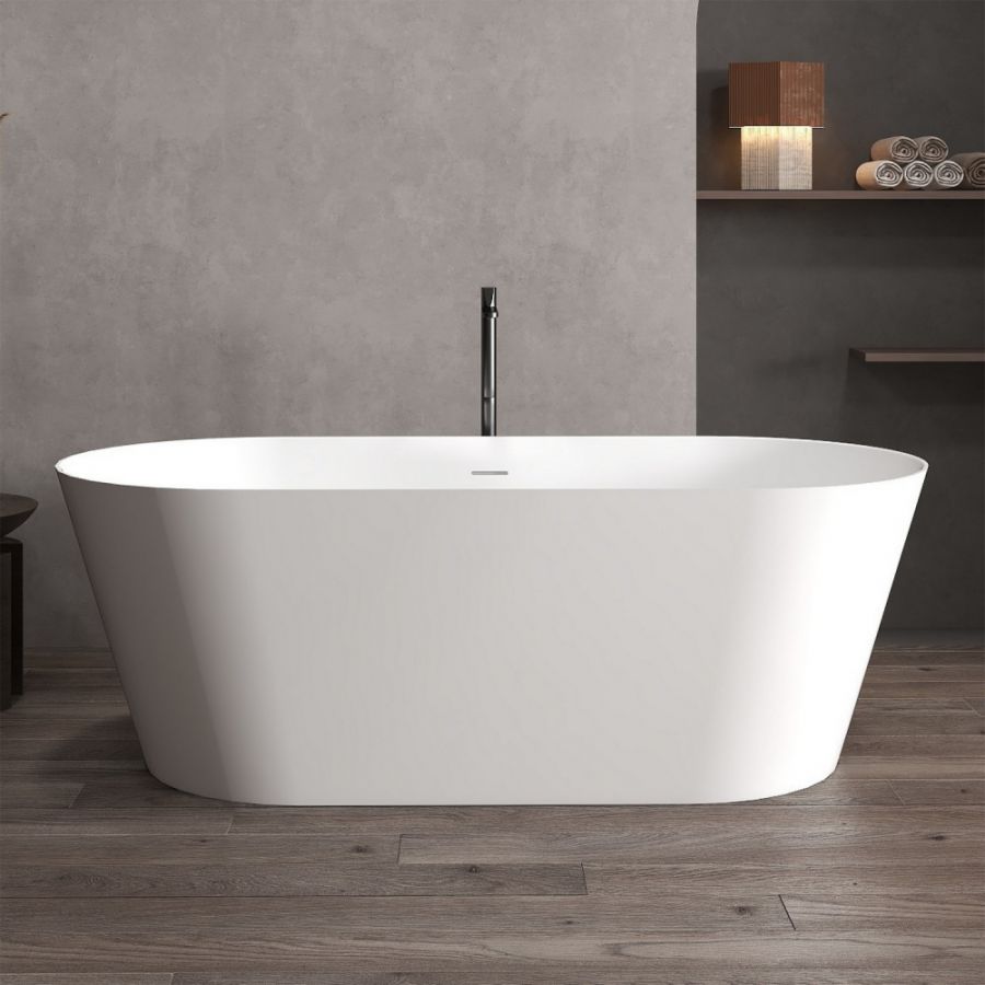 Ванна из искусственного камня ABBER Stein AS9605 белая матовая