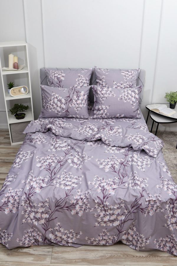 Пододеяльник поплин Виола [серый]