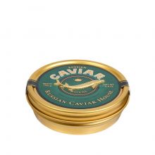 Икра чёрная зернистая осетровая Russian Caviar House Роял жесть - 125 г (Россия)