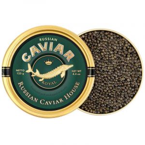 Черная икра русского-сибирского осетра Роял Русский Икорный Дом 125 г - Россия