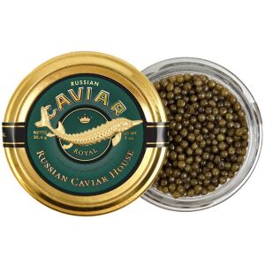Черная икра русского-сибирского осетра Роял Русский Икорный Дом 28,6 г - Россия