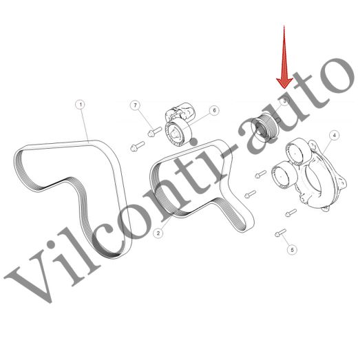 РОЛИК ОБВОДНОЙ ПРИВОДНОГО РЕМНЯ TANK 500 1025310XEZ01 100% ОРИГИНАЛ