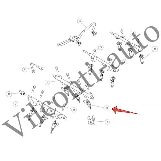 ФОРСУНКА ТОПЛИВНАЯ НИЗКОГО ДАВЛЕНИЯ TANK 500 1100240XEZ01 100% ОРИГИНАЛ