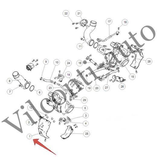 ЗАЩИТА ТЕПЛОВАЯ ТУРБИНЫ TANK 500 1118770XEZ01 100% ОРИГИНАЛ