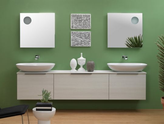Подвесная тумба для ванной комнаты Flaminia Box Wall Hung Vanity Unit 37xH50 схема 6 Подвесная тумба для ванной комнаты Flaminia Box Wall Hung Vanity Unit 37xH50 схема 6