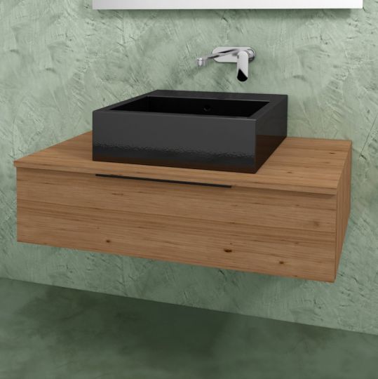 Подвесная тумба с 1 ящиком Flaminia Box Wall Hung Vanity Unit 50xH25 схема 3 Подвесная тумба с 1 ящиком Flaminia Box Wall Hung Vanity Unit 50xH25 схема 3