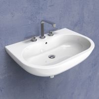 Подвесная раковина Flaminia Pass 70 Countertop - Wall Hung Basin 72х50 схема 1