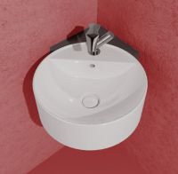 Подвесная раковина Flaminia Twin Set Slim Wall Hung Basin 42х42 схема 2