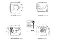 Подвесной унитаз Flaminia Mini App Wall Hung WC схема 3 Подвесной унитаз Flaminia Mini App Wall Hung WC схема 3