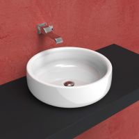 Накладная раковина Flaminia Bonola 50 Countertop Or Suitable For Pedestal Basin 50х50 схема 1