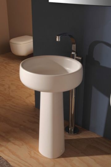 Накладная раковина Flaminia Bonola 50 Countertop Or Suitable For Pedestal Basin 50х50 схема 8