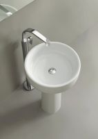 Накладная раковина Flaminia Bonola 50 Countertop Or Suitable For Pedestal Basin 50х50 схема 9