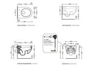 Подвесной унитаз Flaminia Mini App Wall Hung WC AP119G схема 3 Подвесной унитаз Flaminia Mini App Wall Hung WC AP119G схема 3