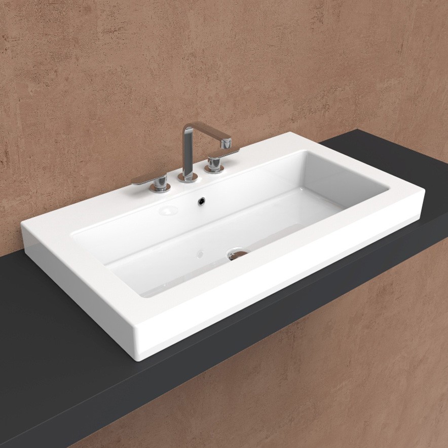 Встраиваемая сверху раковина Flaminia Acquagrande 100 Recessed Basin 101х55