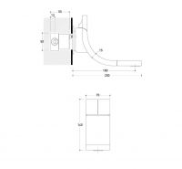 Смеситель Flaminia Si Up Wall Basin Mixer Dual Controls схема 2 Смеситель Flaminia Si Up Wall Basin Mixer Dual Controls схема 2