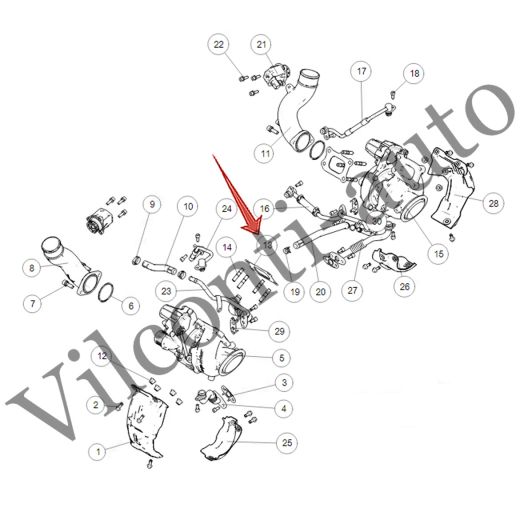 ПРОКЛАДКА ТУРБОКОМПРЕССОРА TANK 500 1118011XEZ01 100% ОРИГИНАЛ