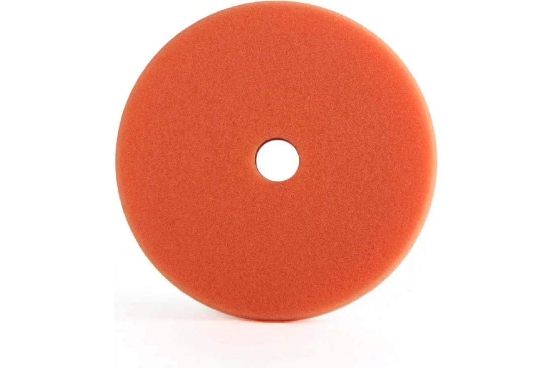 Sandwox Диск полировальный поролоновый 150 мм, средней жесткости, гладкий, оранжевый