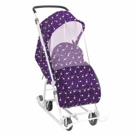 Санки коляска Наши детки 3-1 Фламинго