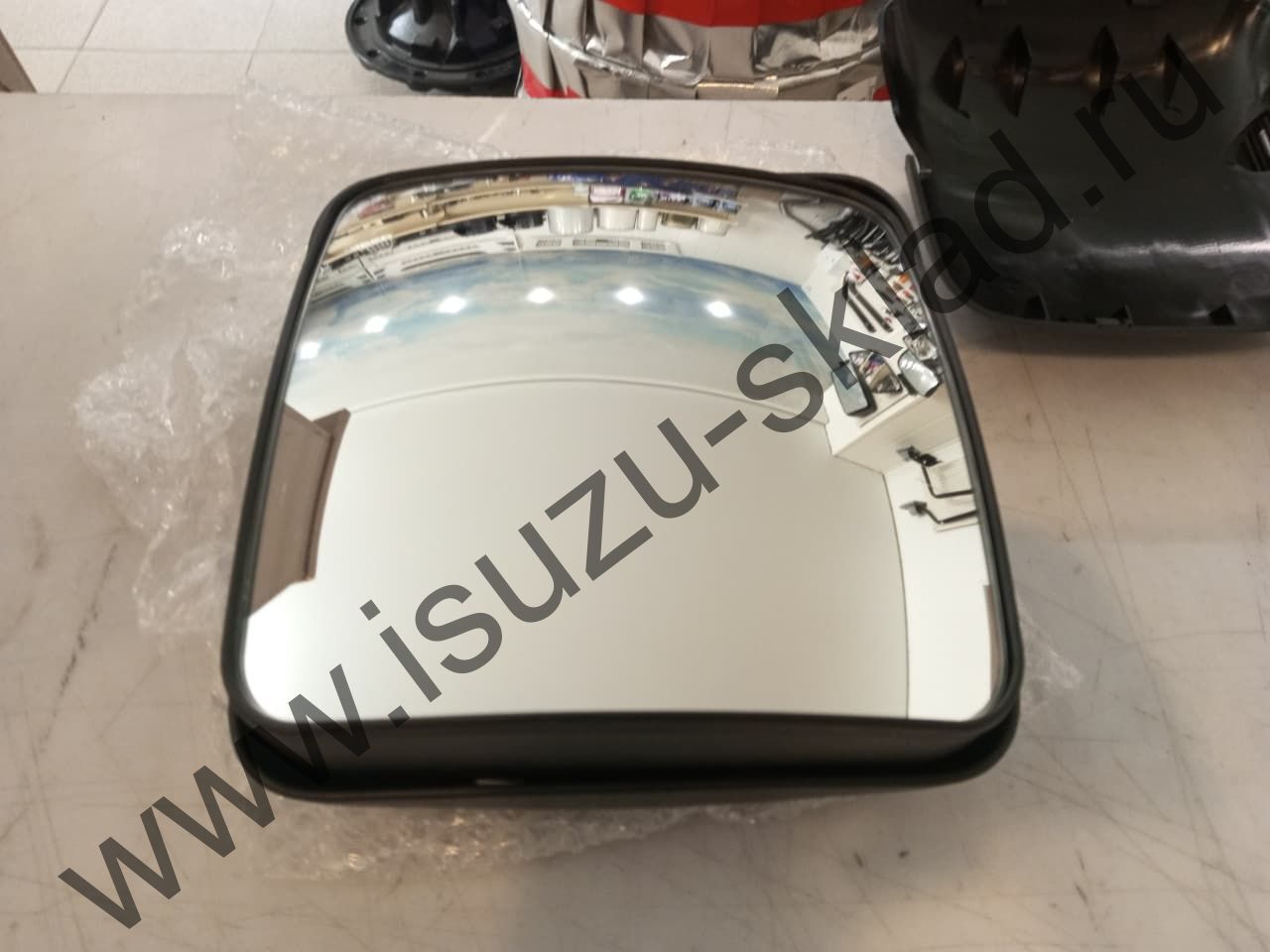 Зеркало заднего вида дополнительное квадратное npr75/nqr90/nmr85/fsr90/fvr34 с регулировкой