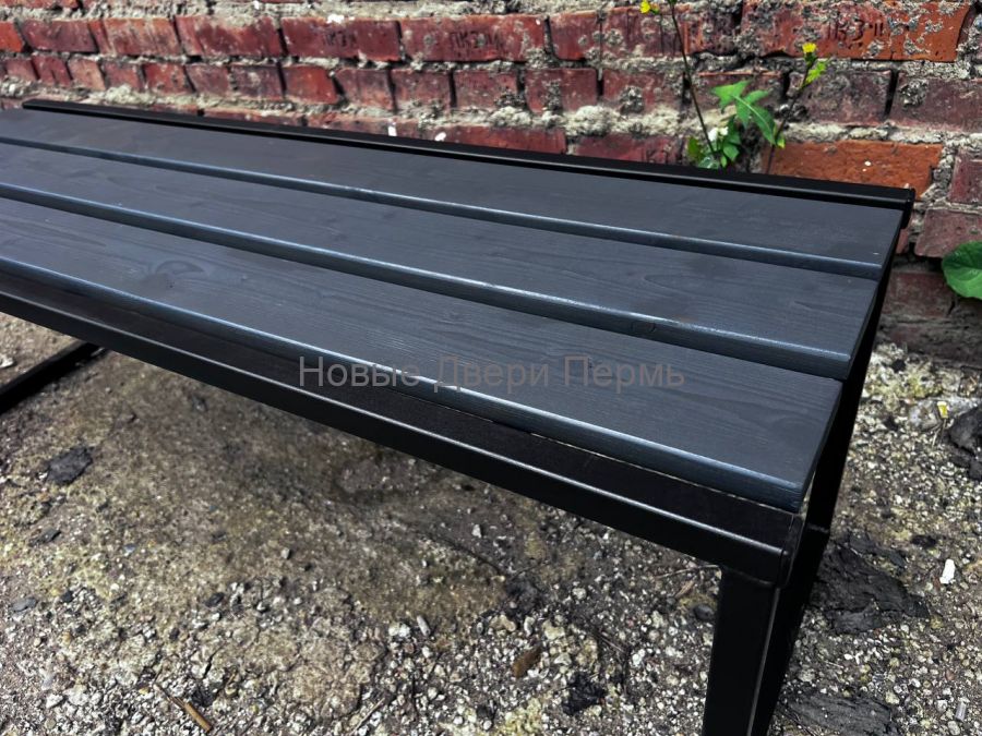 Лавка металлическая 40х40х120 см RAL7024