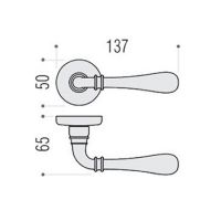 Ручка дверная Colombo Ida ID31RSB CR схема