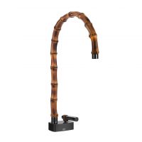 Смеситель для раковины Gessi Jacqueline 77003 с высоким поворотным изливом и металлическим вентилем без донного клапана схема 3