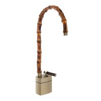 Смеситель для раковины Gessi Jacqueline 77233 средний с высоким поворотным изливом и вентилем под дерево схема 2