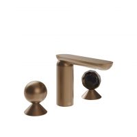 Смеситель для раковины Gessi Perle 74025 с вентилями-сферами из металла и муранского стекла Sfaccettato схема 10 Смеситель для раковины Gessi Perle 74025 с вентилями-сферами из металла и муранского стекла Sfaccettato схема 10