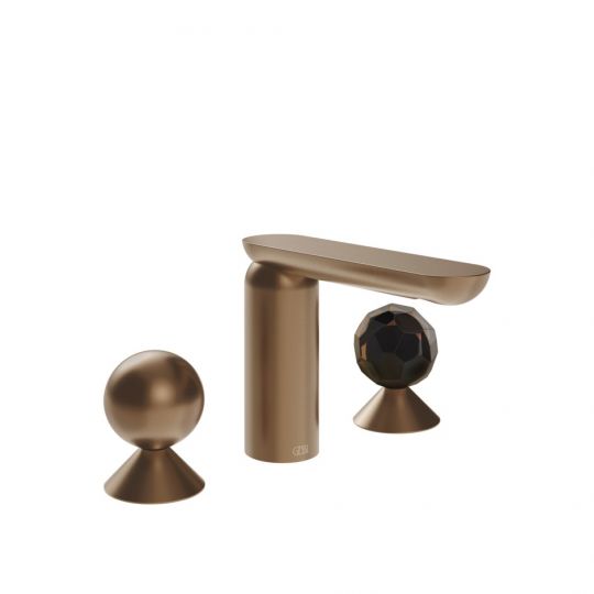 Смеситель для раковины Gessi Perle 74025 с вентилями-сферами из металла и муранского стекла Sfaccettato схема 10 Смеситель для раковины Gessi Perle 74025 с вентилями-сферами из металла и муранского стекла Sfaccettato схема 10