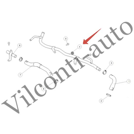 ТРУБКА ОТОПИТЕЛЯ TANK 500 8101100XEZ01 100% ОРИГИНАЛ
