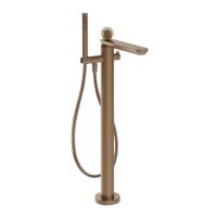Смеситель для ванны Gessi Perle 74429 напольный с ручным душем и переключателем с вентилем из муранского стекла Battuto схема 7