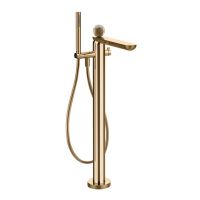 Смеситель для ванны Gessi Perle 74429 напольный с ручным душем и переключателем с вентилем из муранского стекла Battuto схема 12