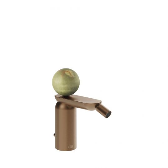Смеситель для биде Gessi Perle 74507 с донным клапаном с вентилем из камня Onyx Green схема 10