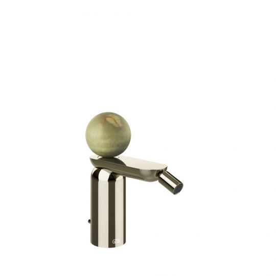 Смеситель для биде Gessi Perle 74507 с донным клапаном с вентилем из камня Onyx Green схема 12