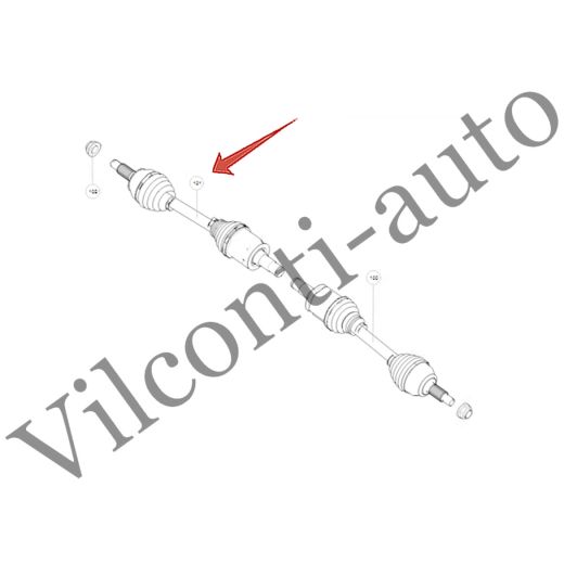 ПРИВОДНОЙ ВАЛ ПЕРЕДНИЙ ПРАВЫЙ TANK 500 2303119XGW04A 100% ОРИГИНАЛ